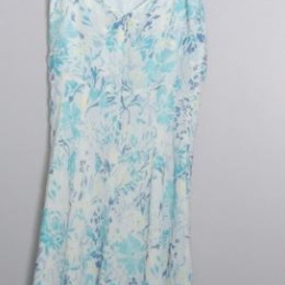 Ann Taylor Petite Silk Crochet Blue Mini Dress - Picture 2 of 11